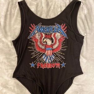 America rocker bodysuit